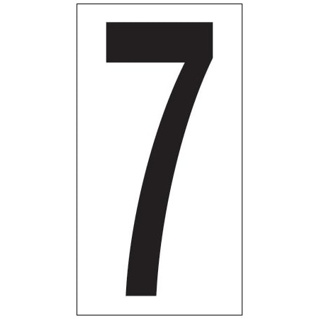 Bsc Preferred 3-1/2'' ''7'' Vinyl Warehouse Number Labels, 50PK BUY00021758